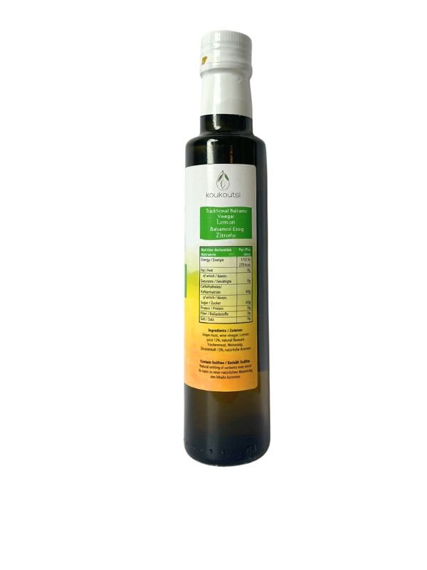 Traditional Lemon Balsamic Vinegar 250ml - Image 3